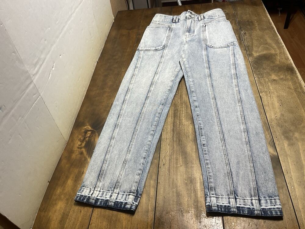 Isabel Étoile Marant Tess Trousers High Rise Light Was Jeans Size 34